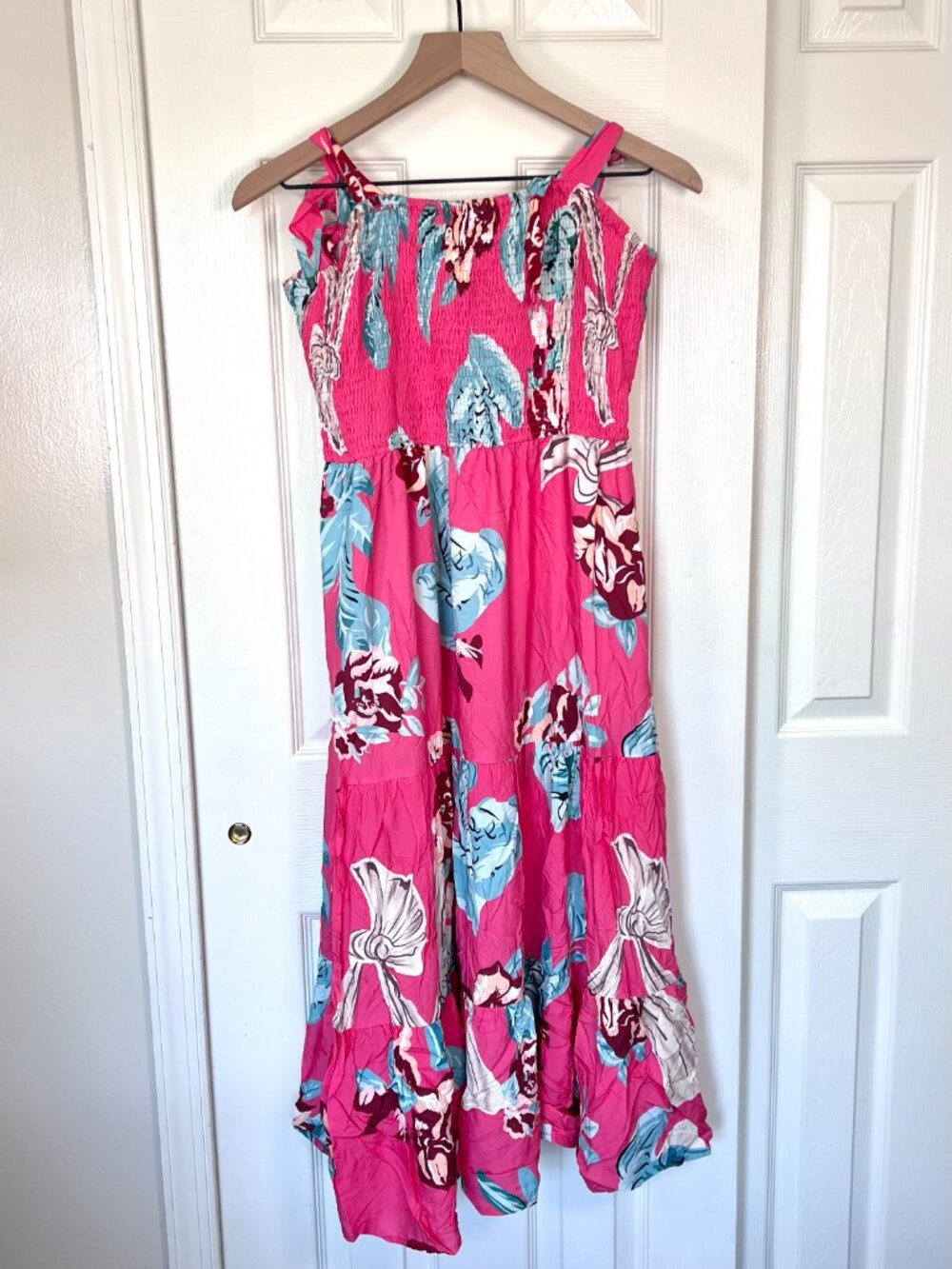 Cupshe Floral Square Neck Sleeveless Maxi Dress Size L NWT